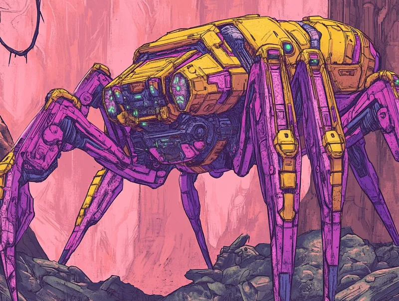 giant spider robot  --sref 11854