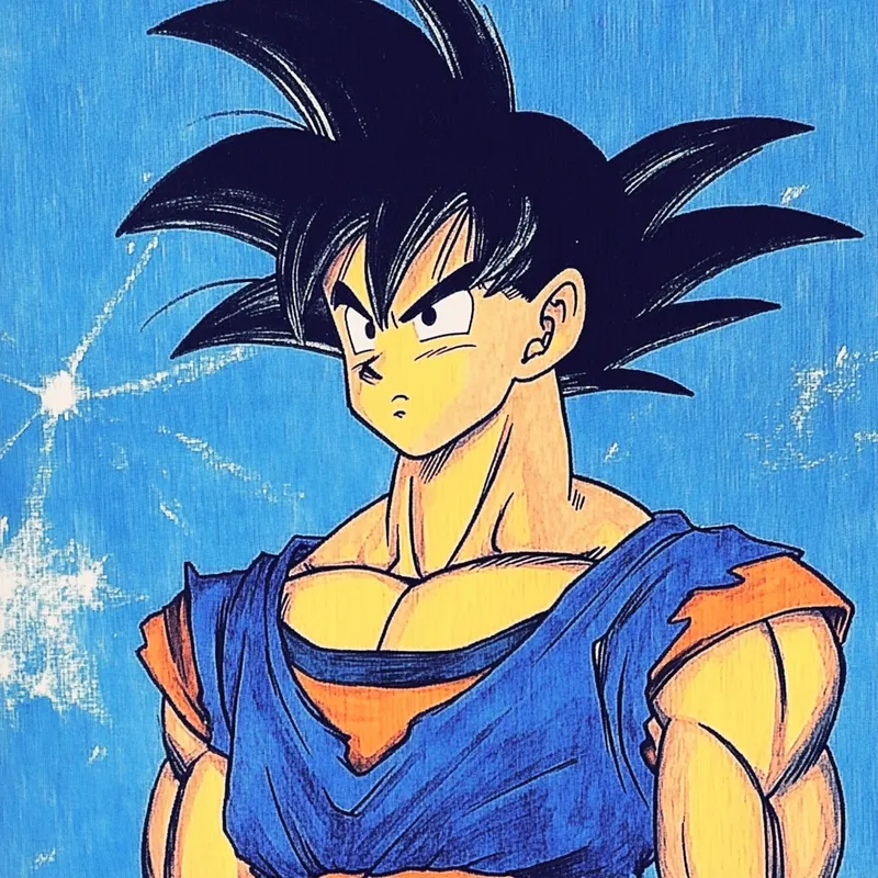 dragon ball character  --sref 3136260955