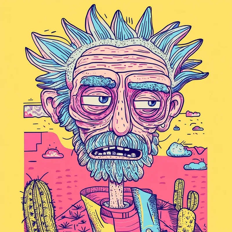 rick sanchez  --sref 3846026342