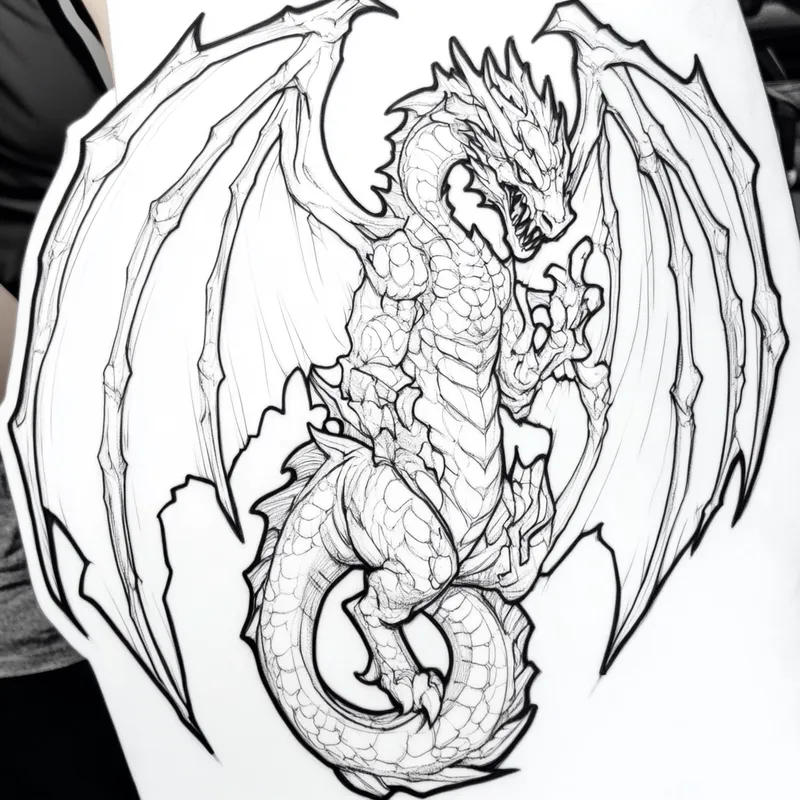 dragon tattoo  --sref 75327706