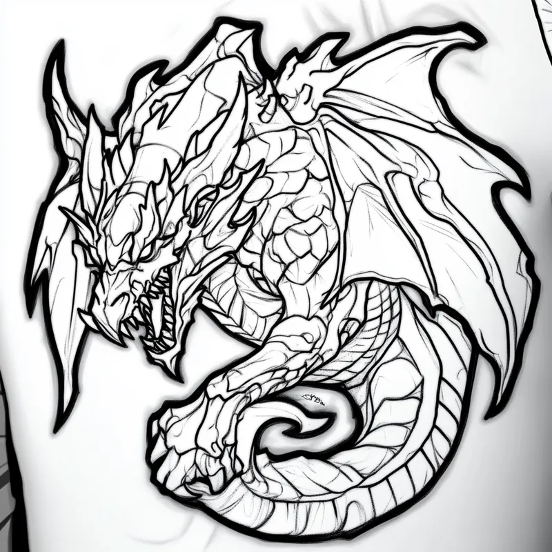 dragon tattoo  --sref 75327706