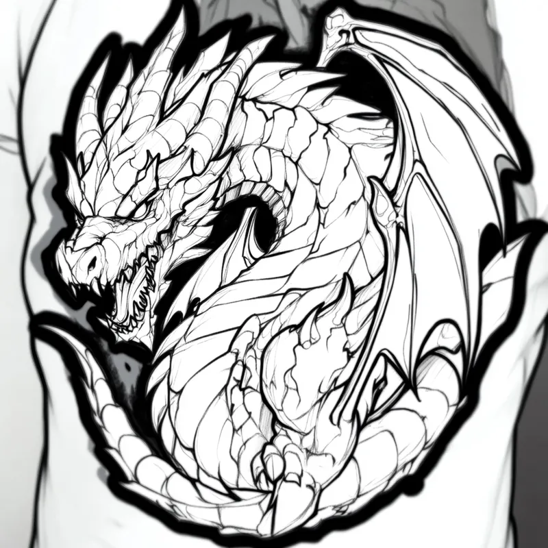 dragon tattoo  --sref 75327706