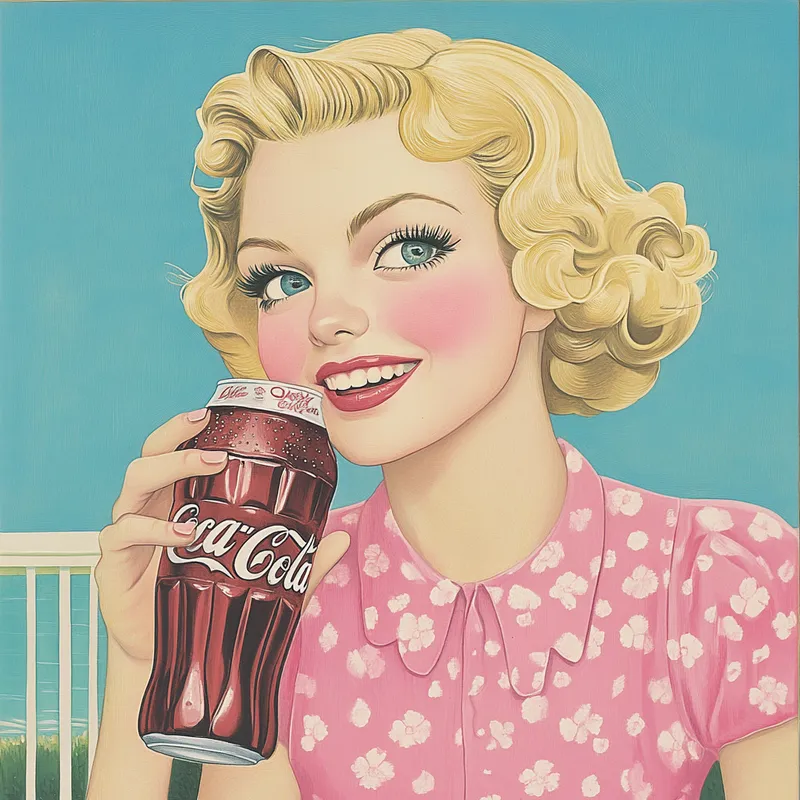 coca cola advertising  --sref 3303342529