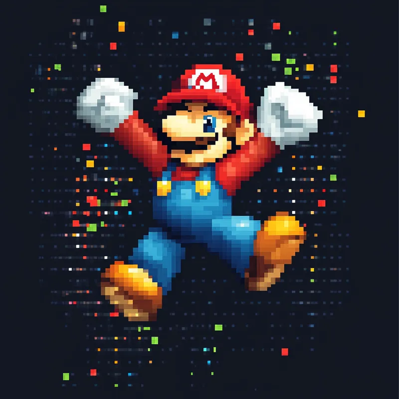 super mario sprite  --sref 882031366