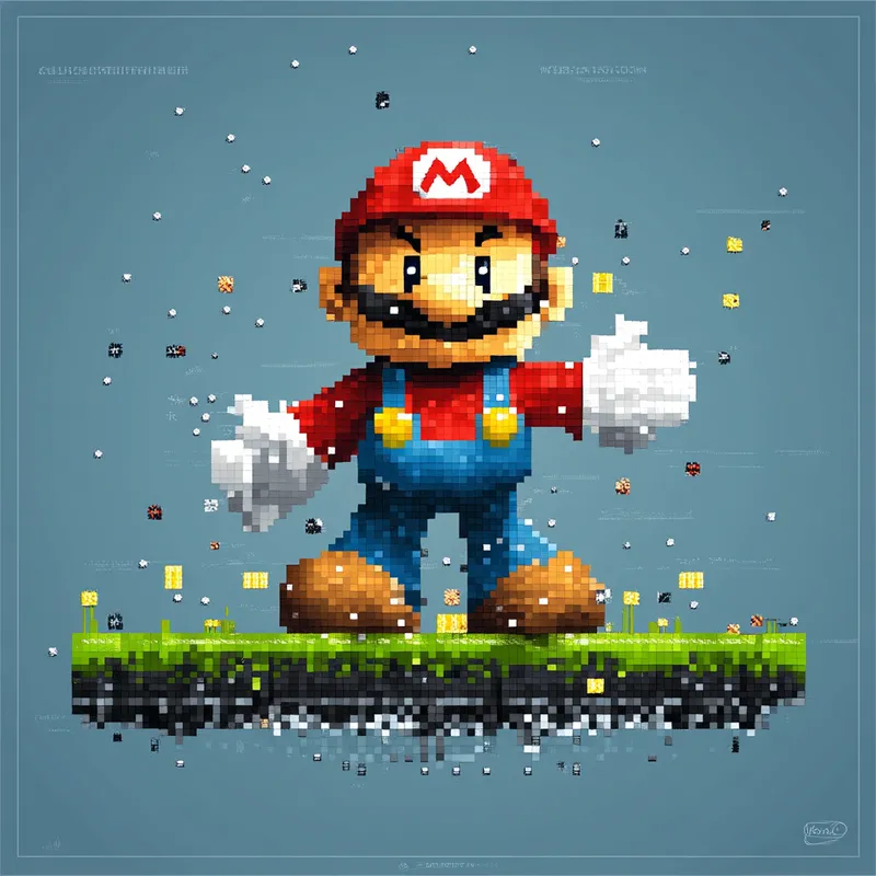 super mario sprite  --sref 882031366