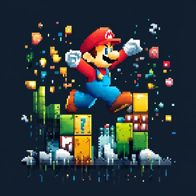 super mario sprite  --sref 882031366