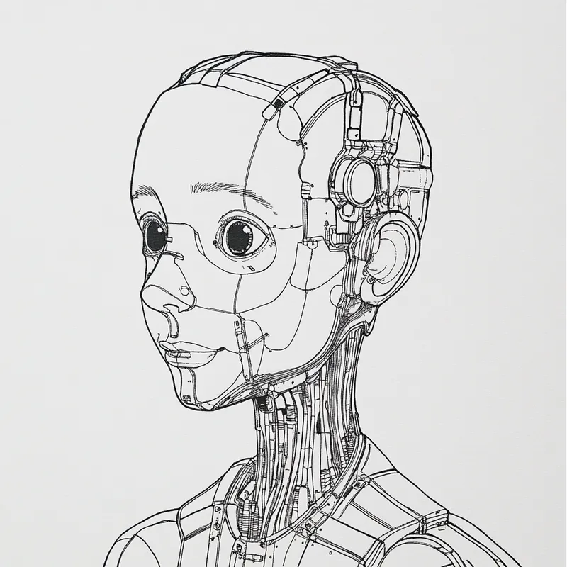 humanoid robots  --sref 19797