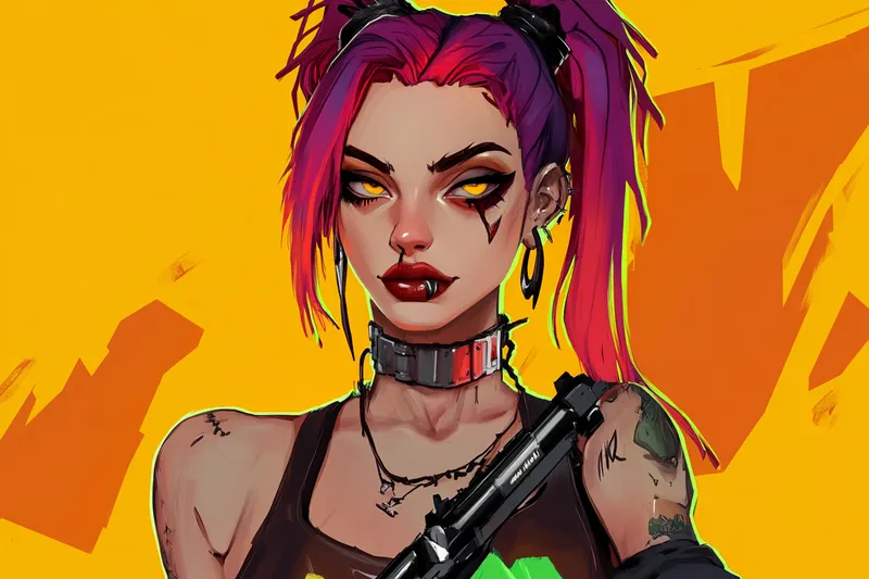 Jinx from Arcane  --sref 558074124