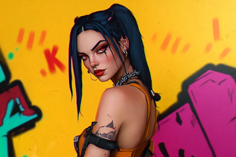 Jinx from Arcane  --sref 558074124