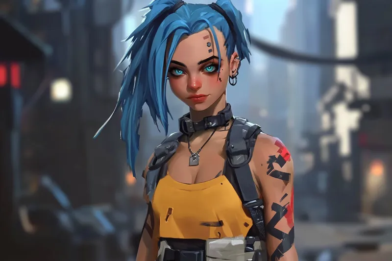 Jinx from Arcane  --sref 558074124  --sref 4263075813  --sref 4128280175  --sref 500522493