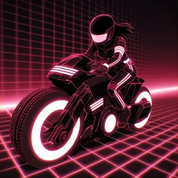 For a long time I searched for a prompt to render the aesthetics of the iconic movie Tron.

And now I happen to have found a sref for it:

--sref 1040727712

It is also suitable for Daft Punk.

I love this futuristic aesthetic, and it's amazing that there's a sref for everything,