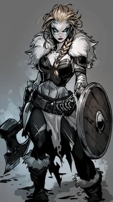 The srefs with comic book aesthetics are one of my favorites, and this code that I bring you today seems great to me:

--sref 158421477

Muted colors I think enhance the aesthetics.

Vikings look especially good. Also the shieldmaiden.