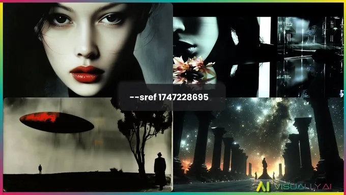 Midjourney Style Reference Code:
--sref 1747228695

Dark aesthetics, moody, futuristic, 

Surreal Sci-Fi.