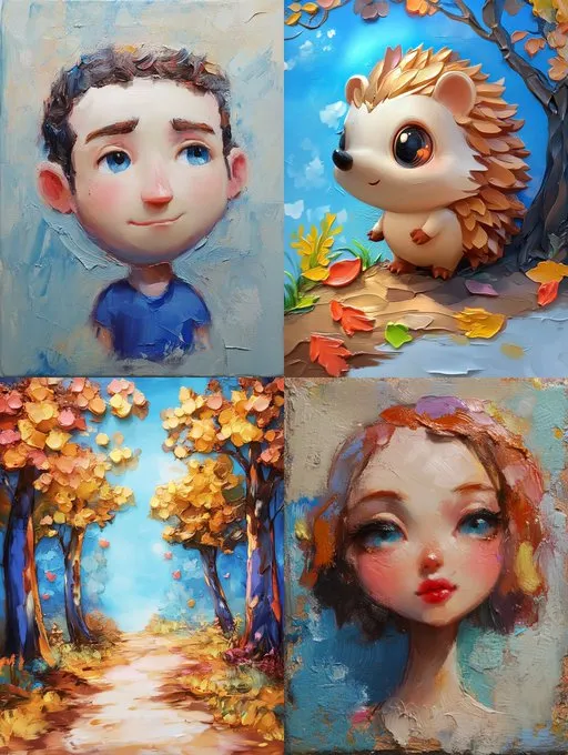  --sref 1808523742

This style, named "Volumetric Oil Painting," uses thick, textured brushstrokes to create a three-dimensional, sculpted effect, making it perfect for adding depth and richness to character portraits and nature scenes 

Prompt in ALT

#aiartcommunity