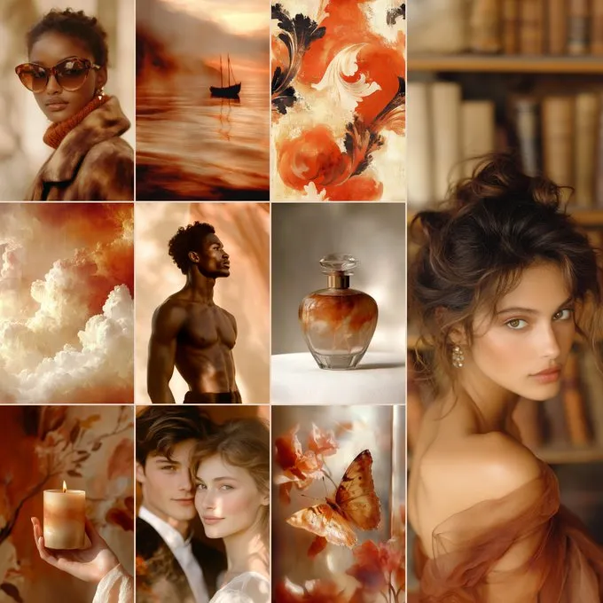  Amber Dreamscape 
Blending warm, autumnal hues with a soft, glowing light to create an ethereal, romantic, and timelessly elegant aesthetic.

--sref 182736594
#aiphotography #midjourney #aiart #srefshare #sref #midjourneyV61 #midjourneyart