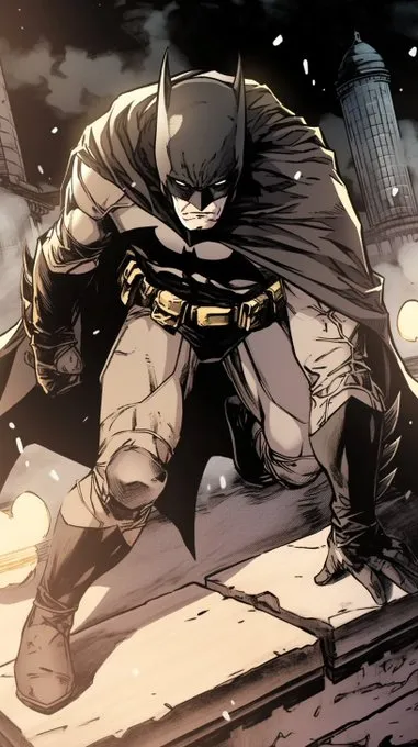 This style reference is one of the best I have found for comic books:

--sref 1865635613

And I say this not only because of its cool aesthetics, but also because it usually features the characters in action packed shots. Batman looks particularly good.

Also, and this is the