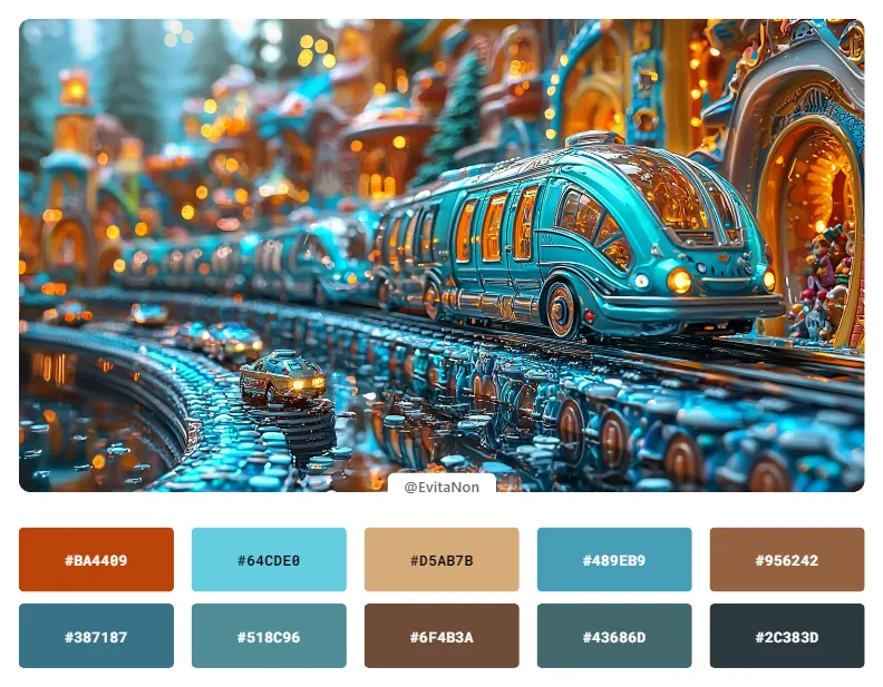 Do you like this color palette? 
Add "--sref 2017883992" to your MJ prompts.
#palette #AIart #AIcommunity #midjourney #sref

https://x.com/EvitaNon/status/1822966107650568331…