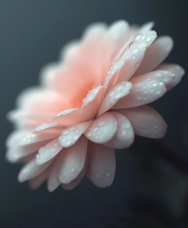  Day 43/1000 in Midjourney.

►Prompt: Macro shot of a flower with dew drops and soft bokeh

▷Sref: --sref 2108027338