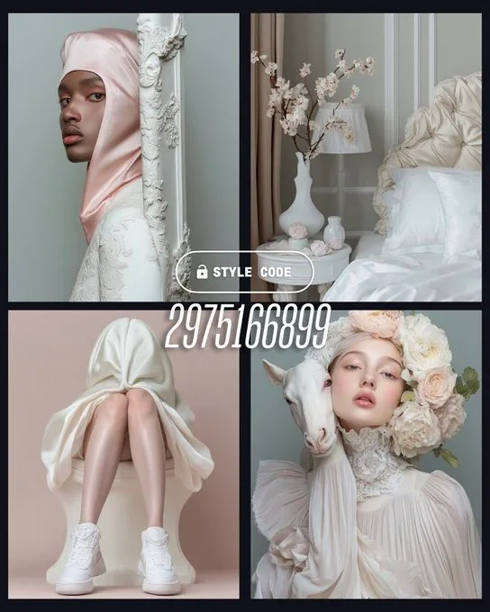 These colors though...

Ethereal, high-fashion with a focus on soft textures and muted tones.

 --sref 2975166899

#midjourney #promptshare #stylecodes