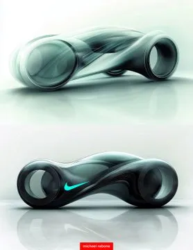 NIKE CONCEPT BIKE TRANSITION 

2 KEYFRAME PROMPT 
Futuristic tron bike concept --ar 4:3 --style raw --sref 3049210022 --sw 100 --stylize 300

RUNWAY PROMPT 
Bike concept seamlessly twists and transforms into a new completed bike design

I added the @Nike logo in Photoshop