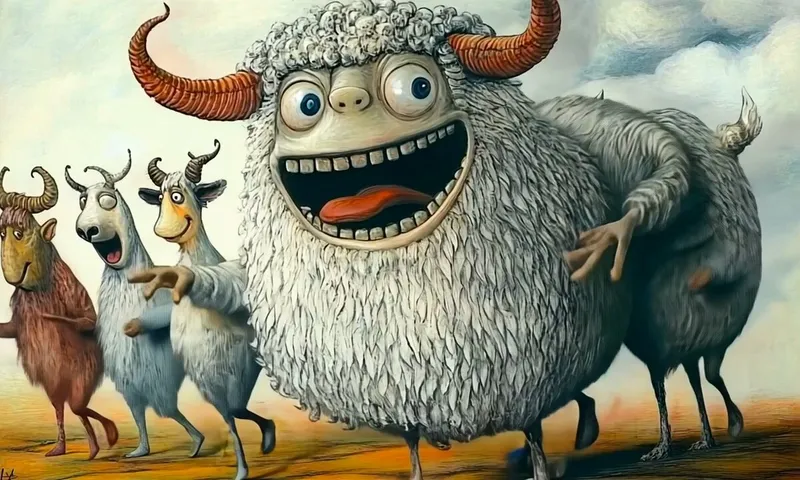 Have a great night! Here's some dancing sheep monsters to make you laugh.

Sound on. 

Inspired by @ciguleva [--sref 3105003467] and "Where the Wild Things Are."

Made with @runwayml and @suno_ai_.