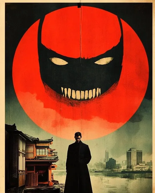 Wow!!! I’m obsessed with this look! Try any film you like with the Prompt: “film” vintage retro monster movie poster with dirt stains damage and scratches, japanese ukiyo-e print --ar 4:5 --style raw --sref 3563478172 259501761 3519381489 --sw 100 --stylize 300