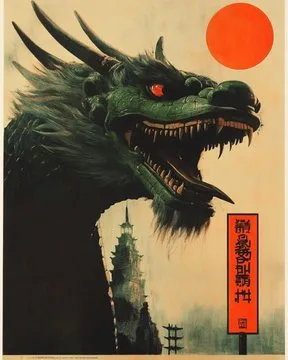 Wow!!! I’m obsessed with this look! Try any film you like with the Prompt: “film” vintage retro monster movie poster with dirt stains damage and scratches, japanese ukiyo-e print --ar 4:5 --style raw --sref 3563478172 259501761 3519381489 --sw 100 --stylize 300