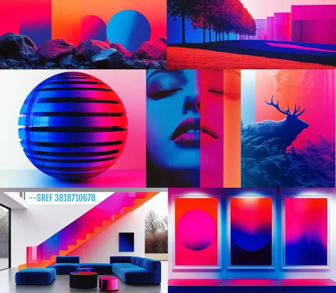 Vibrant and immersive Retro Futuristic aesthetic.

--sref 3818710678