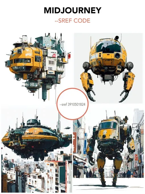 >Midjourney --sref code<       --sref 3910501824