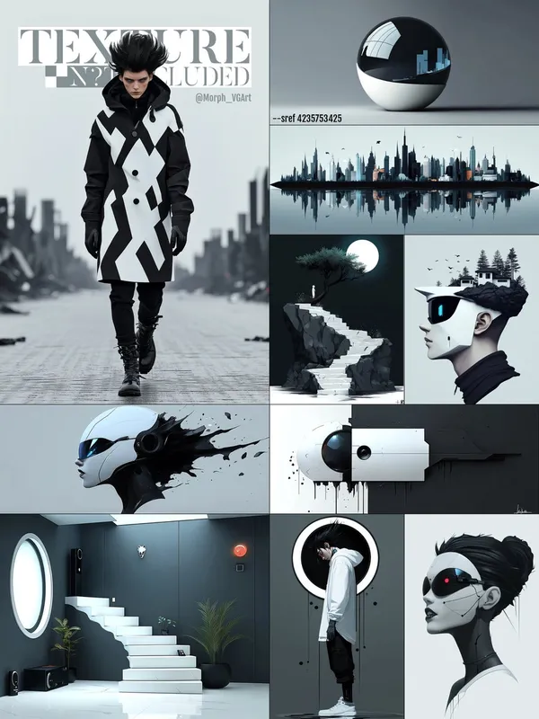 Dystopian Monochrome Minimalism || --sref 4235753425
#midjourney