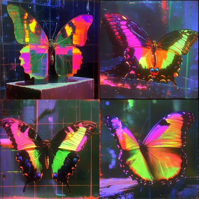 Morpho Helenor Butterfly --sref 590375591 467720338 2109772822 --sw 1000 --v 6.1 --s 750