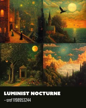  Today's styles bring timeless artistry to life! 

 Neo-Classical Realism
--sref 673121185

 Pictorialist Gothic
--sref 1031922674

 Luminist Nocturne
--sref 1198953244

 Contemporary Fantasy Illustration
--sref 2312916174

 Follow me for more!

#Midjourney